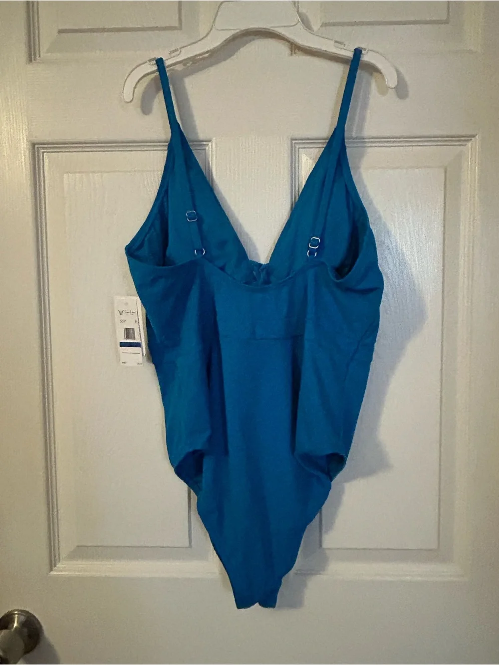 XL Jessica Simpson Lace-Up one piece swimsuit, blue